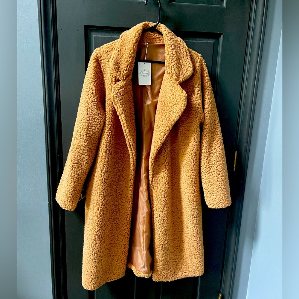 Brand new with tags brown teddy jacket